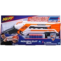 Nerf Rough Cut 2X4 Elite Blaster - Fires 2 Darts At Once, Includes
